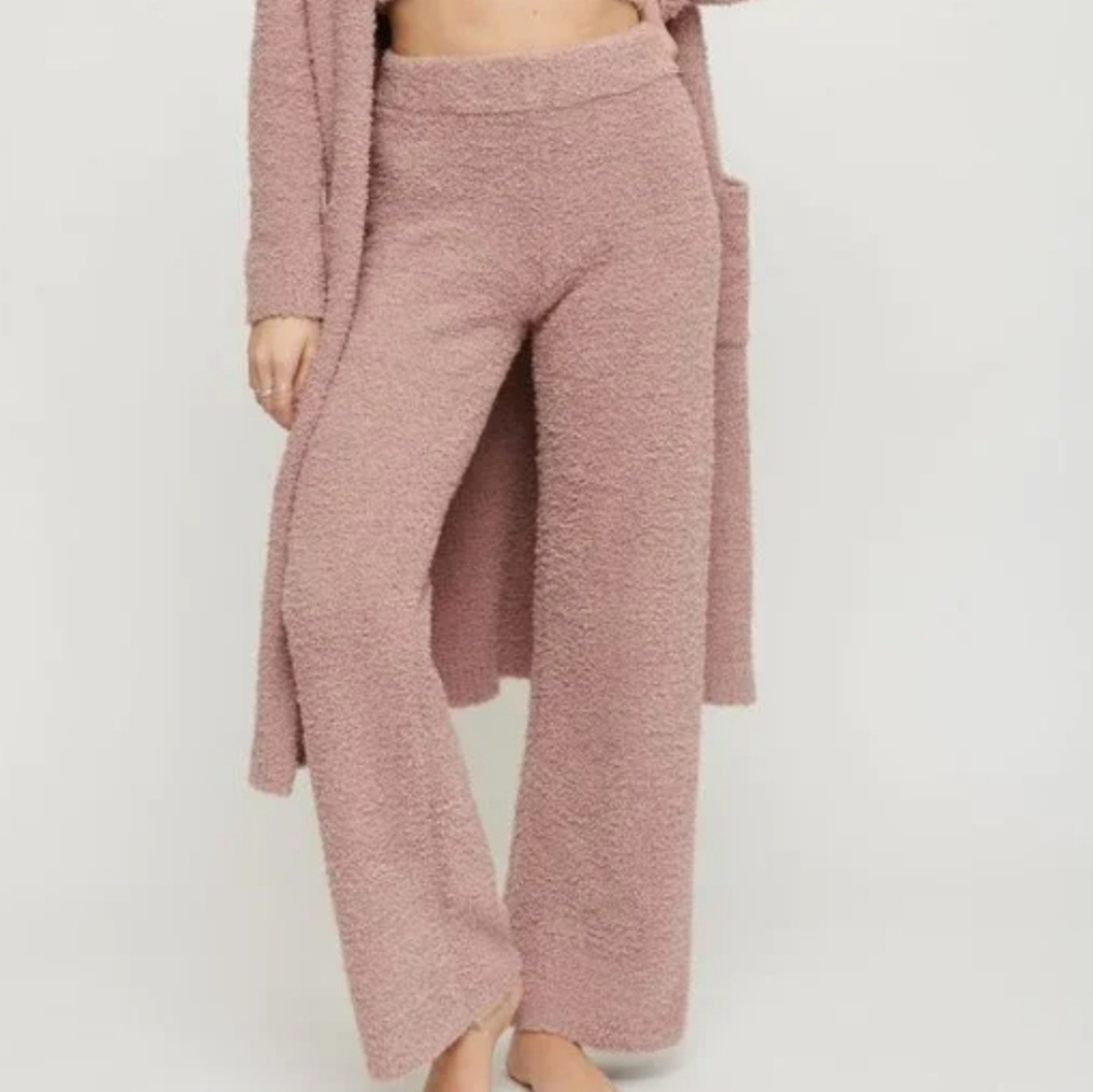 Dynamite Plush Loungewear Mauve Dusty Nude Pants
